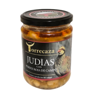JUDÍAS CON PERDIZ ROJA DE CAMPO