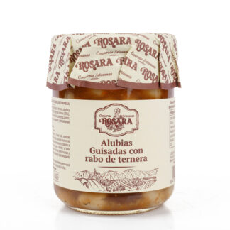 ALUBIAS GUISADAS CON RABO DE TERNERA